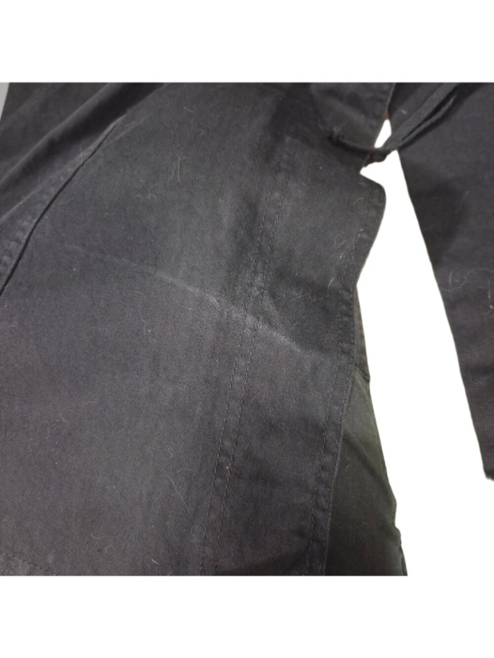 Vtg Y2K Tripp Nyc Trench Coat L 90s Goth Emo Punk Rave Bondage Grunge Western - Picture 5 of 8